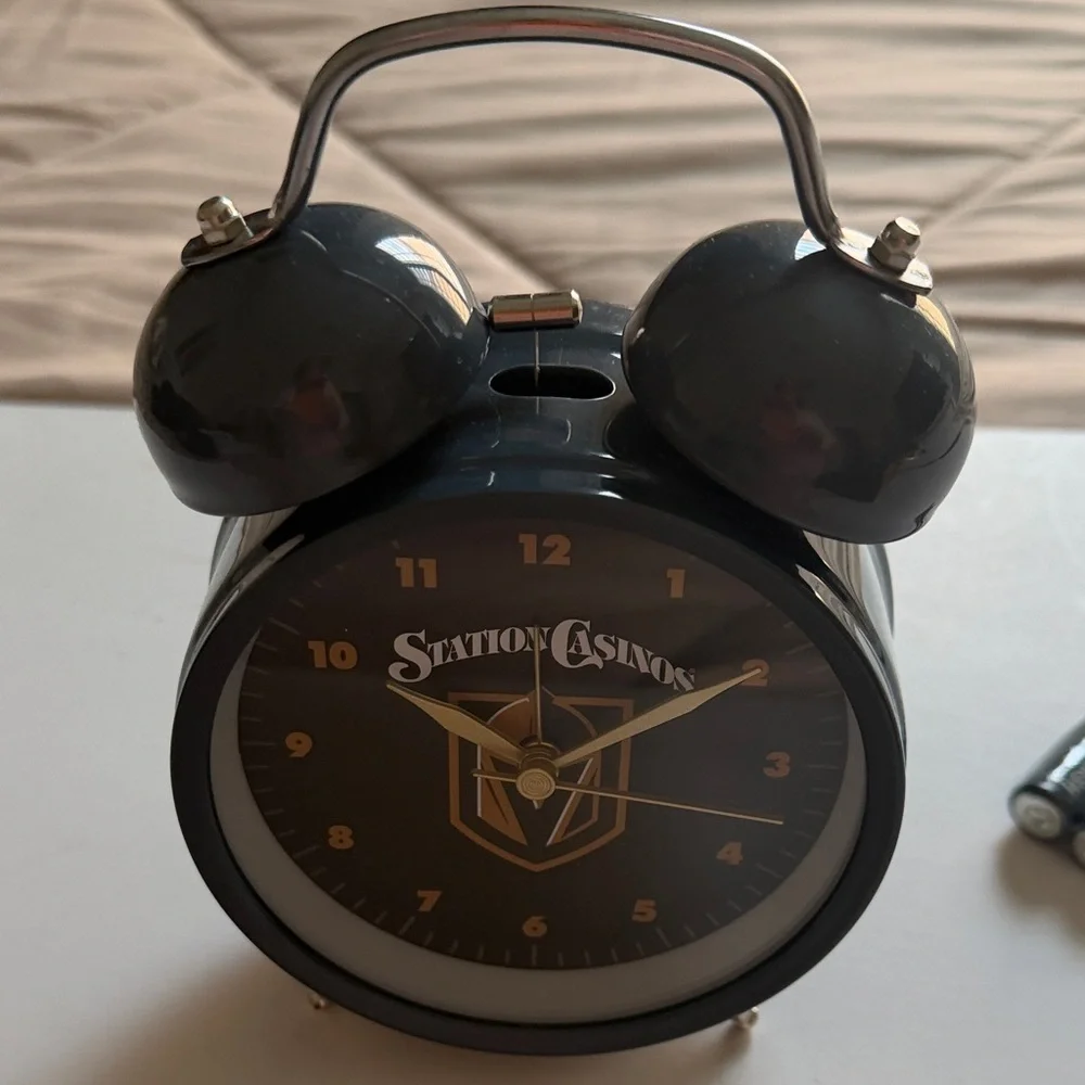 Vegas Golden Knights Black & Gold Alarm Clock
